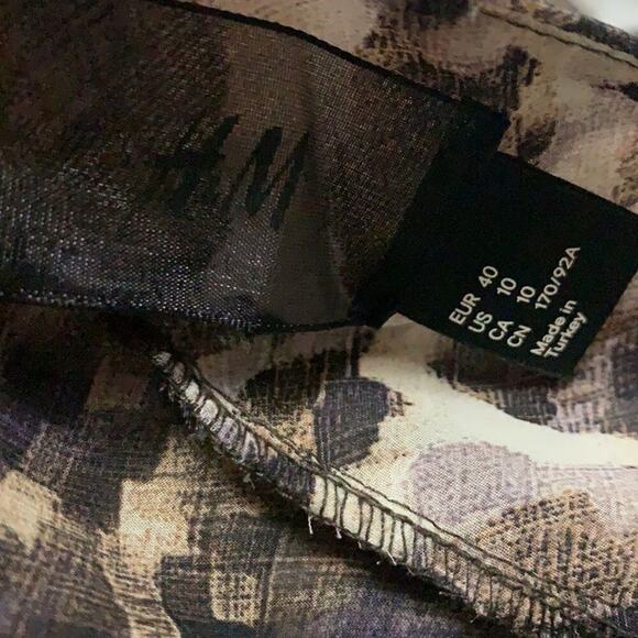 H&M LEOPARD PRINT DRESS‎ SIZE 10 - Picture 8 of 9